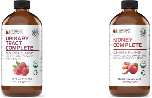 [BRSROHQTOYBGOETB] Complete Natural Products Urinary Tract Complete 16oz & Kidney Complete 16oz Bundle