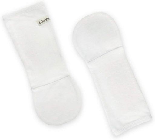 [BRSWGAABCIHG2AA6] Zinc-Infused Newborn Baby and Toddler Gloves No Scratch Mittens for Eczema - Wet Wrap Therapy (24 Months, White)