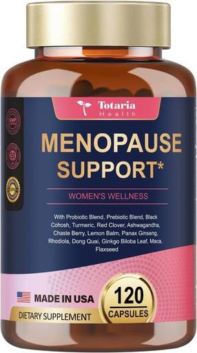 [BRSRAAIFBZ5GGYL4] Menopause Supplements for Women, Multibenefit & Complete Black Cohosh, Dong Quai Root and More Herbal Blends, w/Powerful Probiotic & Prebiotic