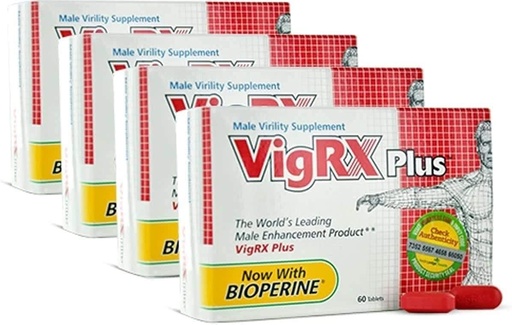 [BRSW22YPB4OR6E3H] VigRX Plus Male Virility Herbal Dietary Supplement Pill - 60 Tablets (4 Box)