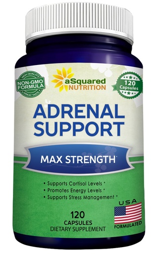 [BRSWGFT5CEJRYETZ] aSquared Nutrition Adrenal Support & Cortisol Manager Supplement (120 Capsules)-Adrenal Health w/Vitamin C Complex Pills to Support Fatigue & Stress Relief-Ashwagandha, L-Tyrosine, Rhodiola & Ginseng