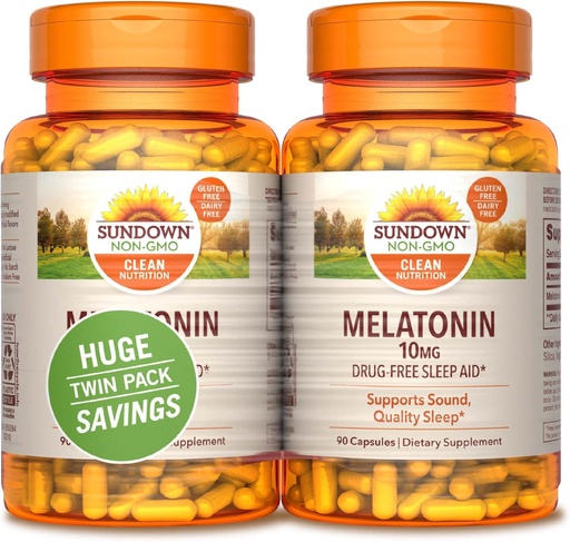 [BRSWGFQROFYAYGTB] Sundown Melatonin, 90 Count (Pack of 2)