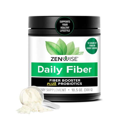 [BRSRAA37BYBGYHTK] Zenwise Health Daily Probiotic Fiber Supplement with Metabolic Probiotics to Help Control Cravings and Support Digestive Health - Metabolism Support for Women & Men - 30-Day Serving