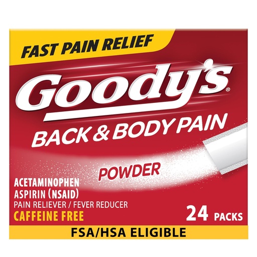 [BRSWIEYHB56GE2T2] Goody's Back and Body Pain Relief Powder, 24 ct (Pack of 1)