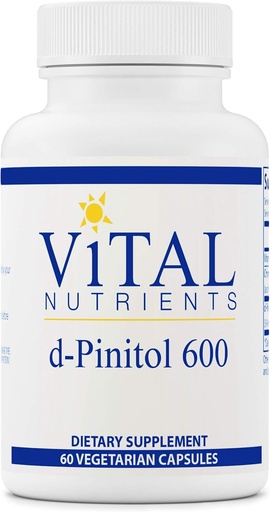 [BRSWIYYHO4BQ2AL4] Vital Nutrients - D-Pinitol - For Maintenance and Support of Ovarian Health - 60 Vegetarian Capsules per Bottle - 600 mg
