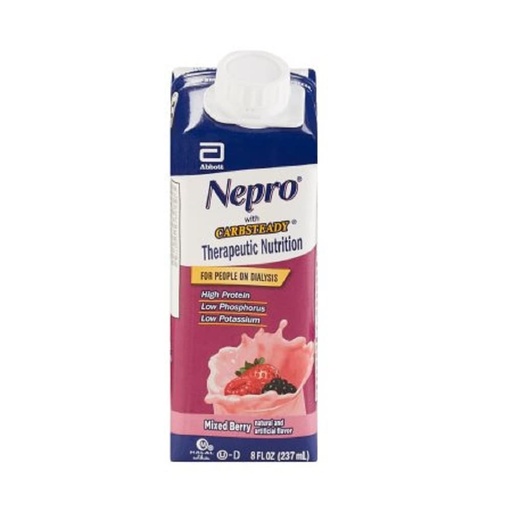 [BRSWGZL6CEHBMYIZ] Nepro with Carb Steady Complete Nutrition, Mixed Berry, Case of 24 Containers
