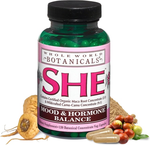 [BRSWIGYTAQNRE2DE] Whole World Botanicals She Mood & Hormone Support, 120 Veg Caps