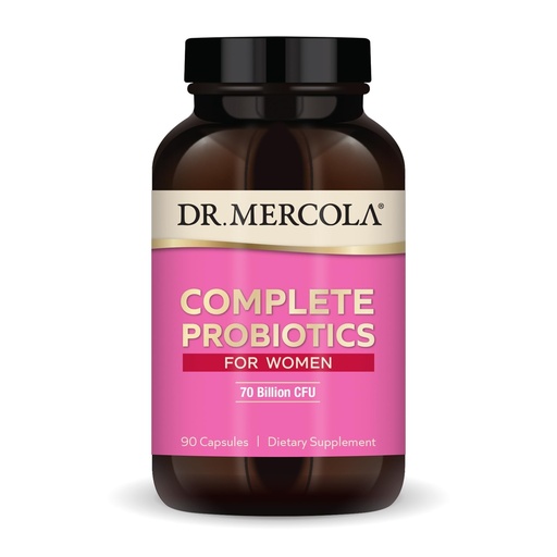 [BRSWG2T4AR6QECL6] Dr. Mercola Complete Probiotics for Women - Supports Gut, Vaginal & Immune Health - Contains Lactobacillus Strains - Non-GMO, Gluten-Free & Soy-Free - 90 Capsules (90 Servings)