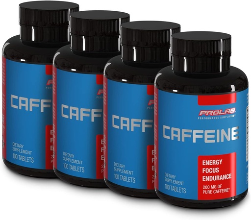 [BRSRMHAHCICQACLL] ProLab Caffeine Tablets 100 Count (100 Count (Pack of 4))
