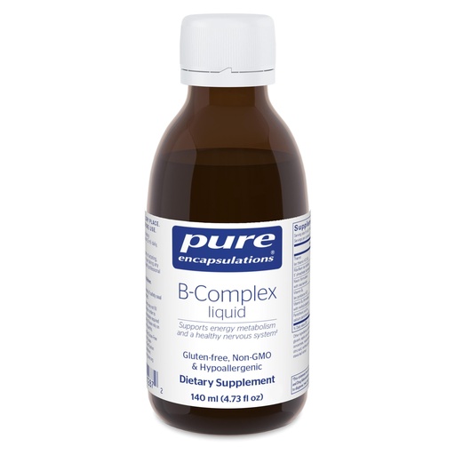 [BRSWGEA2CUAWGCI7] Pure Encapsulations B-Complex Liquid - Liquid Vitamin B Complex - for Nerve & Energy Metabolism* - Gluten Free & Vegetarian - 4.73 oz (140 mL)