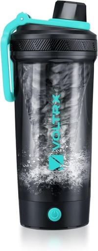 [BRSRMHYEOYMRYD3B] VOLTRX Shaker Bottle, Gallium USB C Rechargeable Electric Protein Mixer, Shaker Cups for Protein and Meal Replacement Shakes, BPA Free, Made with Tritan, 24oz