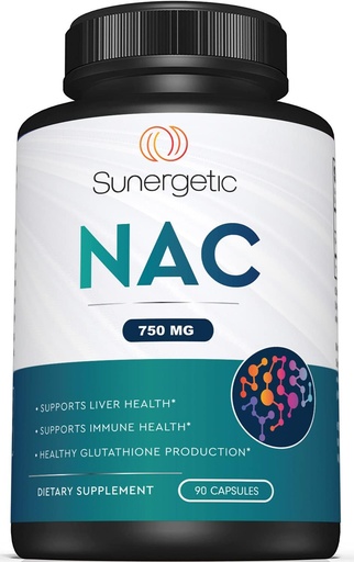[BRSRMED2AAOQ2E37] Premium NAC Tambahan N- Acetyl Cysteine - 750mg Per Capsule - Supports Liver, Detox Imune, Cellular & Respiratory Health - 90 N Acetyl Cysteine Capsules
