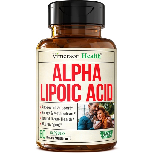 [BRSRMCQDBUPWYCL5] Alpha Lipoic Acid – High Potency 650mg ALA Supplement for Nerve and Brain Health, Antioxidant Support and Healthy Aging Aid – Vegan & Non-GMO – Stronger Than Alpha Lipoic Acid 600mg – 60 Capsules