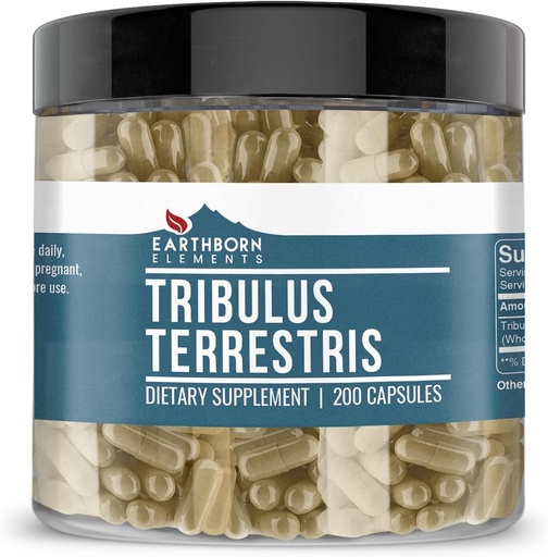 [BRSWYAL3CF7RQCL5] Arthborn Elements Tribulus Terrestris 200 Capsules, Grynas & Nepraskiestas, Nėra priedų