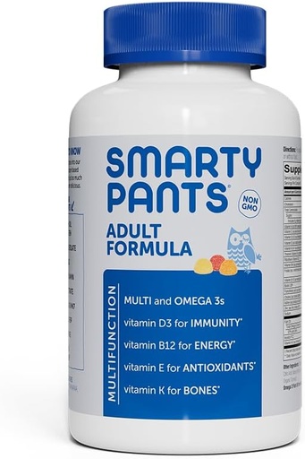 [BRSWIZYFCF7AGFTU] SmartyPants Adult Multi & Omegas Gummies, 180 Count