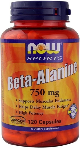 [BRSWIZ33CEABY3L2] Now Foods Beta Alanine 750 mg-120 Capsules
