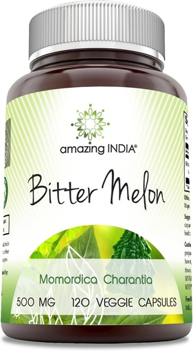 [BRSROGIDPMNB4DTG] Neverjetna Indija Bitter Melon 500 mg 120 Veggie kapsule dodatek 