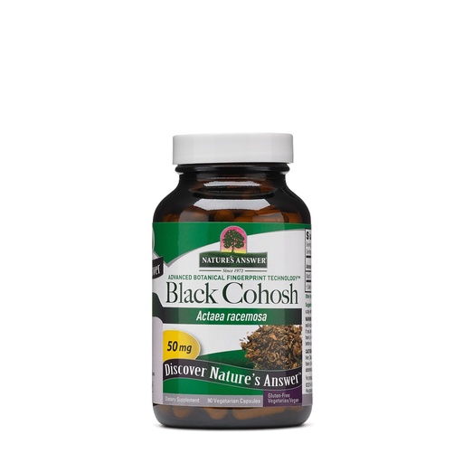 [BRSWI2T4AUAQ43LK] Natures Answer Black Cohosh Root Powder 50mg 90 Vegetarian Capsules | Menopausal Support | Hot Flash Relief | Promotion of Fertility