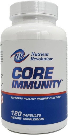 [BRSROBAPPJ7B6FLD] CORE Immunity - Immune Health Supplement - Daily Immune Booster & Multivitamin - Quercetin & Bromelain - Antioxidant & Free Radical Protection - 120 ct.