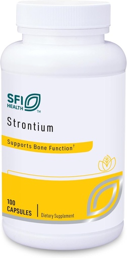 [BRSWIGA7DINWO3D4] Klaire Labs SFI Health Strontium - Hypoallergen 300 Milligram Bioavailable Strontium Citrate för Bone & Tissue Support (100 kapslar)