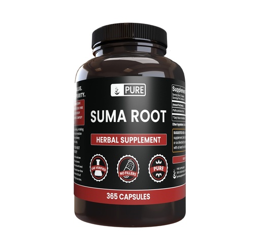 [BRSROHYDCN5WK3DG] PURE ORIGINAL INGREDIENTS Suma Root (365 Capsule), No Magnesium or Rice Fillers, Always Pure, Lab Verified