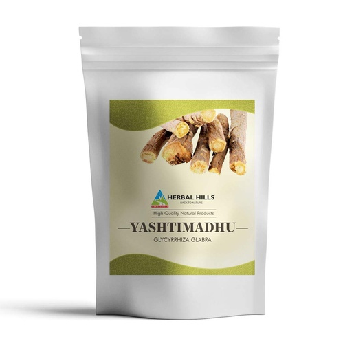 [BRSWYGIOBEPGEA3P] HERBAL HILLS Yashtimadhu Powder (Mulethi Powder/Licorice Powder/Glycyrrhiza glabra) | 16 Oz (454 GMS) | Natural Herb