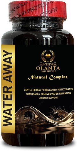 [BRSRAYL5OIHA223H] Natural Water Away Pills - Support for Water Retention, Immune Support Kidney Support - Urinary Support Vitamins - Cranberry - Turmeric - 1 Bottle 60 Capsules