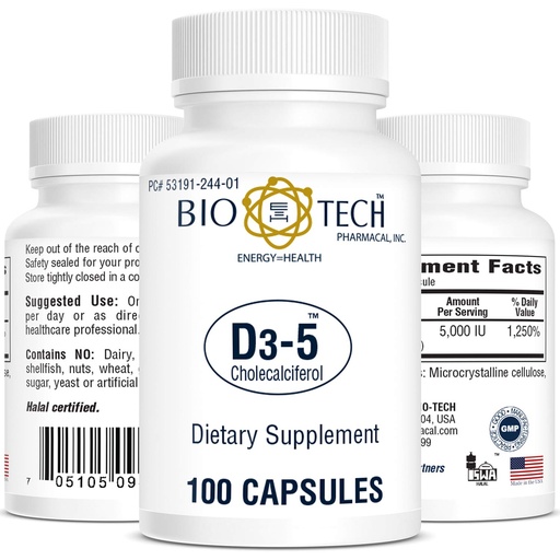 [BRSWIZ3YBMAGEEA5] Bio Tech Vitamin D Capsule 53191024401 1 Bottle, 100 per Bottle