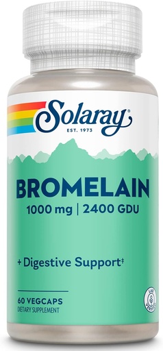 [BRSWIYQAO4HRK3LC] SOLARAY Bromelain Supplement, 1000mg | 60 Count