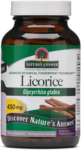 [BRSWIYQAO5YRSCDO] Antwoord Licorice Root 90 Capsules - Digestief, Immuun, en ademhalingsondersteuning - Vegetarisch, Veganistisch, Glutenvrij, Kosjer Licorice Root Capsules - Ondersteunt huid