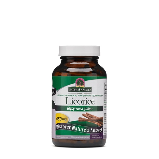 [BRSWIYQAO5YRSCDO] Nature's Answer Licorice Root 90 Capsules - Digestive, Immune, and Respiratory Support - Vegetarian, Vegan, Gluten Free, Kosher Licorice Root Capsules - Supports Skin