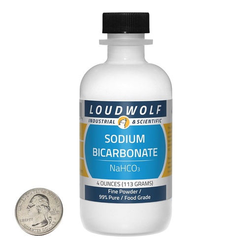 [BRSWIBI4AVYBGFI7] Sodium Bicarbonate/Fine Powder / 4 Ounces / 99+% Pure Food Grade