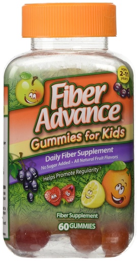 [BRSWIE37CYGB6GQV] Fiber Advance Gummies For Kids Daily Fiber Supplement, 60 count