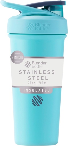 [BRSROFL7BZYA4D3A] BlenderBottle Strada Sleek - Ανοξείδωτο - 25-oz. - Αφρώδες