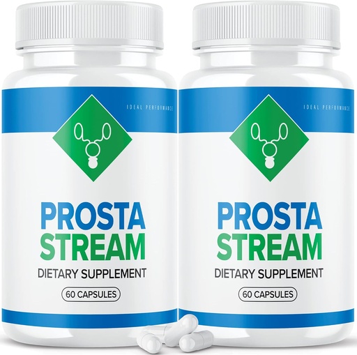 [BRSW2HT4CQBQECLK] Ideal Performance (2 Pack) Prosta Stream Prostate Supplement Prostastream Pills (120 Capsules)