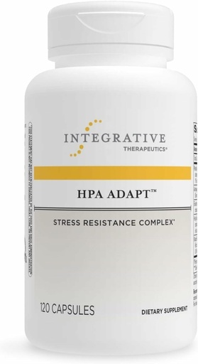[BRSWIGAKB55BECYV] Integrative Therapeutics HPA Adapt - Suplemento Adaptogenic para o suporte do stress* - Inclui Ashwagandha, Rhodiola e outras ervas adaptogenic* - Vegan, Dairy-Free & Gluten-Free - 120 Cápsulas