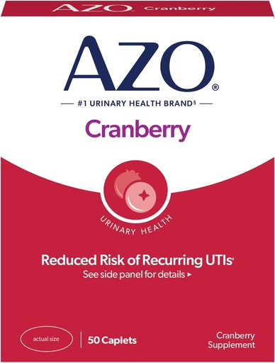 [BRSWIY33BEIGA23E] AZO Cranberry pilulky pro močové trakt Zdraví pro ženy a muže, Dospělý Cranberry Dodatek, Sugar- free, Non- GMO, 50 Softgel Kapsle