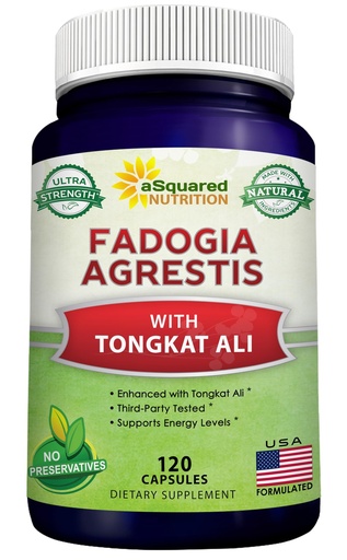 [BRSW2ALYOV5AMALA] aSquared Nutrition Fadogia Agrestis 1000mg & Tongkat Ali 400mg - 120 Capsules - Fadogia Agrestis Extract Supplement and Powder Complex Pills