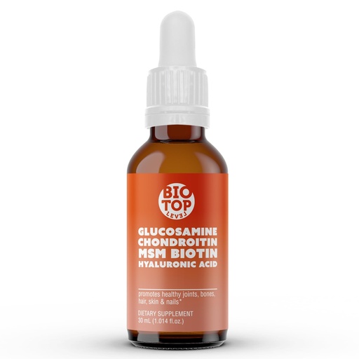 [BRSWKEI3OV4WYHD2] Liquid Glucosamine, Chondroitin, MSM, Biotin, Hyaluronic Acid, All in One Formula for Good Health of Joints, Bones, Hair, Skin & Nails