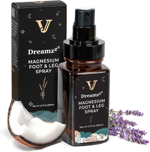 [BRSRAZD5CABWAYAV] Ayaklar ve Uyku için Dreamzzz Magnezyum spreyi - Lavender & Coconut Oil ile Formula Magnezyum Yağı - Kadınlar için Topical Magnezyum Vücut Ayakları ve Çekilişleri - 4.2 ozzz