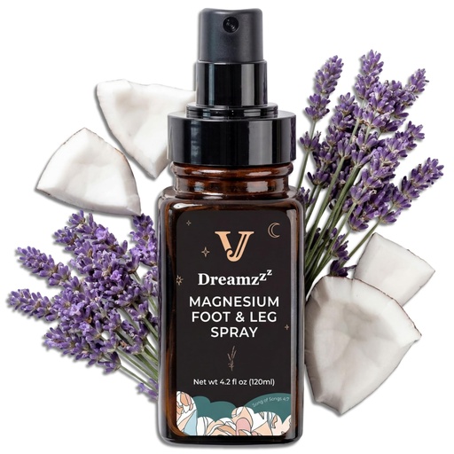 [BRSRAZD5CABWAYAV] Jane Vine Dreamzzz Magnesium Spray for Feet and Sleep – Blended Formula Magnesium Oil with Lavender & Coconut Oil - Topical Magnesium Body Foot and Leg Spray for Women - Reduced Stickiness - 4.2 oz