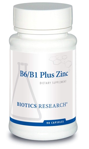 [BRSWGFARAFYAADY2] Biotics Research B6 B1 Plus Zinc Supplies Active Forms of B Vitamins, 5mg of Highly bioavailable Form of zinc, Aids in Activity of Over 300 Different zinc Dependent enzymes 90 Capsules