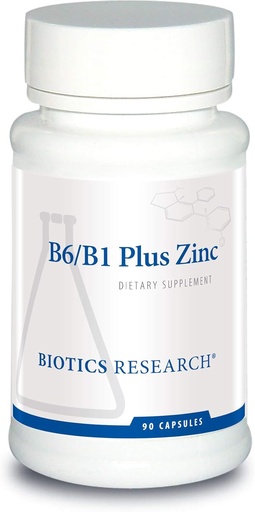 [BRSWGFARAFYAADY2] Formes actives de B6 B1 Plus Zinc, formes actives de Btaminades, 5mg de formes biodistenibles d'alta qualitat de zinc, Aids en activitat de més de 300 enzims zinclents 90 Capules