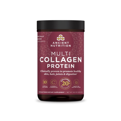 [BRSWGFT2DEIWO3DH] Ancient Nutrition Hydrolyzed Collagen Peptides Powder, Unflavored Multi Collagen Powder Packets for Women and Men with Vitamin C, 24 Servings, Supports Skin and Nails, Gut Health