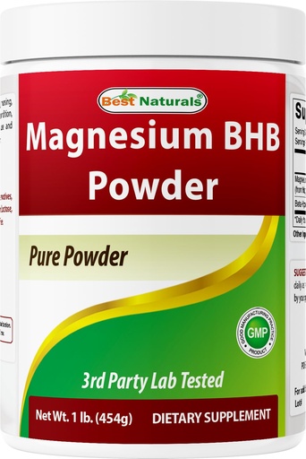[BRSRAHYOCEGWYD3L] Best Naturals Magnesium BHB Powder 1 Lb