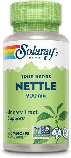 [BRSROZINCUPRAAD4] Solaray Nettle Leaf 300mg | Healthy Kidney, Urinary & Prostate Support | Traditional Use for Healthy Allergy Response & Respiratory Wellness | 100 Count | Pack of 2