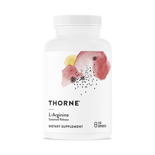 [BRSWIYQPBN4GOFLE] THORNE - L-Arginine - Sustained-Release - Supports Heart Health, Nitric Oxide Production, Exercise Capacity & Optimal Blood Flow* - Third-Party Certified - Gluten, Dairy & Soy-Free - 120 Capsules