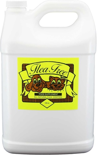 [BRSWKHAKBYCR2HDF] Flea-Free Pure Organic Food Supplement and Natural Pet Products , 128 Ounce