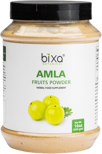[BRSWGZ3YA4BGMFDX] bixa BOTANICAL Amla Powder (Emblica officinalis),1 Pound (16 Oz) | Herbal Supplement Antioxidant & Immunity Booster