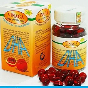 [BRSWY2Q6CMGWE3T2] Lot 4 Boxes - Gac Oil DHA - Momordica Cochinchinensis Oil - Dau Gac 400 Capsules